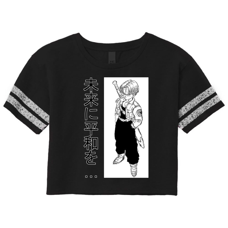 Future Trunks - Anime Design Scorecard Crop Tee by EricArthurMalgren | Artistshot