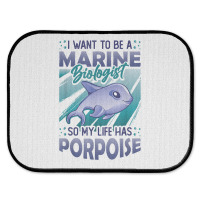 Marine Biologist Life Has Porpoise T Shirt Rear Car Mat | Artistshot