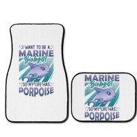 Marine Biologist Life Has Porpoise T Shirt Full Set Car Mats | Artistshot