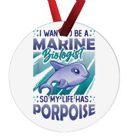 Marine Biologist Life Has Porpoise T Shirt Ornament | Artistshot