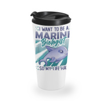 Marine Biologist Life Has Porpoise T Shirt Travel Mug | Artistshot