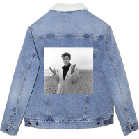 Marcello Mastroianni 02 Classic Unisex Sherpa-lined Denim Jacket | Artistshot