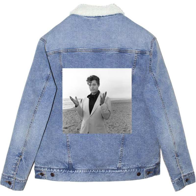 Marcello Mastroianni 02 Classic Unisex Sherpa-lined Denim Jacket | Artistshot