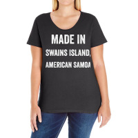 Made In Swains Island American Samoa T Shirt Ladies Curvy T-shirt | Artistshot