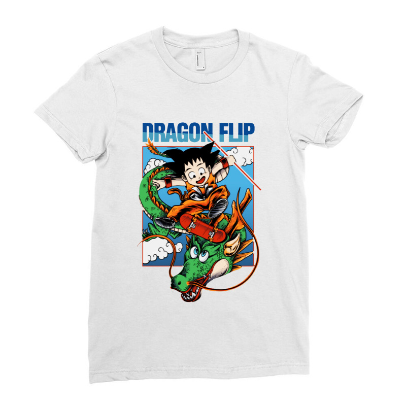 Dragon Flip Ladies Fitted T-Shirt by DagDigDug | Artistshot