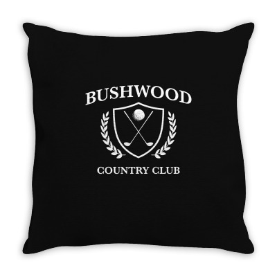 Bushwood Country Club   Funny Golf Golfing Throw Pillow Designed By Teeshop