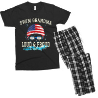 Swim Swimmer Funny Swimmin Goggles Cap Grandma Men's T-shirt Pajama Set | Artistshot