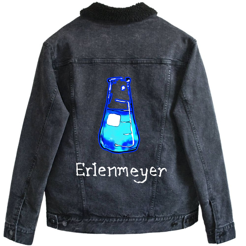 Erlenmeyer, Laboratory Unisex Sherpa-Lined Denim Jacket by DagDigDug | Artistshot