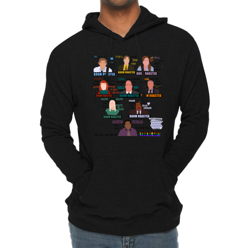 The Office Boom Roasted Scene Lightweight Hoodie | Artistshot