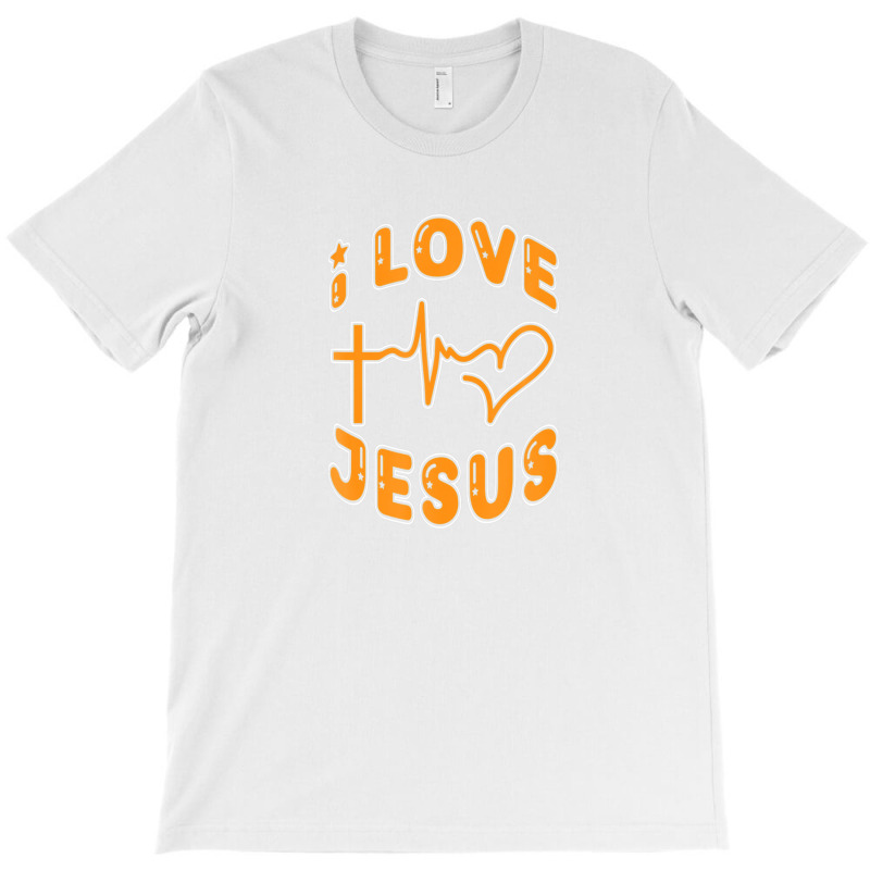 I Love Jesus Christ With Heartbeat Pulse Christian Christmas T-shirt | Artistshot