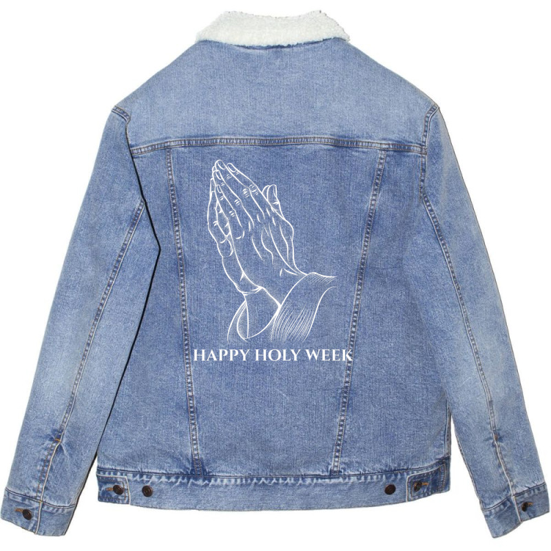 Christian Prayer, Easter Unisex Sherpa-lined Denim Jacket | Artistshot