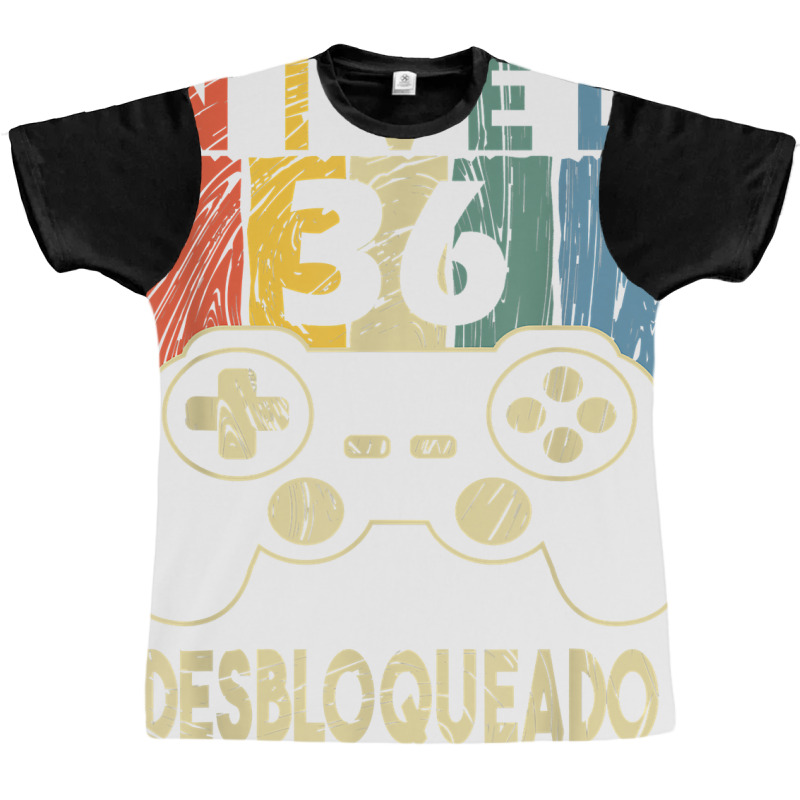 Nivel 36 Desbloqueado Gamer 36 Años T Shirt Graphic T-shirt by mosesswabyhi | Artistshot