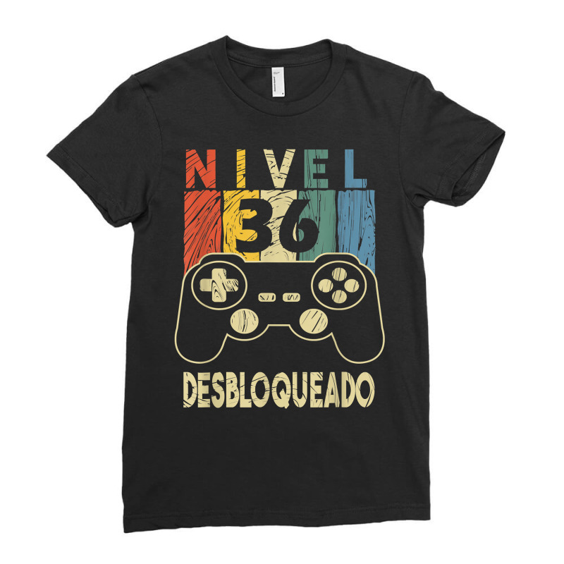 Nivel 36 Desbloqueado Gamer 36 Años T Shirt Ladies Fitted T-Shirt by mosesswabyhi | Artistshot