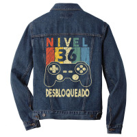 Nivel 36 Desbloqueado Gamer 36 Años T Shirt Men Denim Jacket | Artistshot