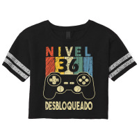 Nivel 36 Desbloqueado Gamer 36 Años T Shirt Scorecard Crop Tee | Artistshot