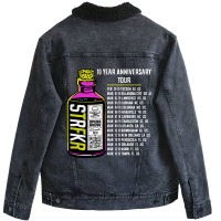 Joshua Hodges 10 Year Anniversary Tour 2019 Back Unisex Sherpa-lined Denim Jacket | Artistshot