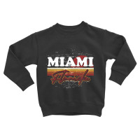 Fl Miami Retro Sunset Summer Florida State Florida Toddler Sweatshirt | Artistshot