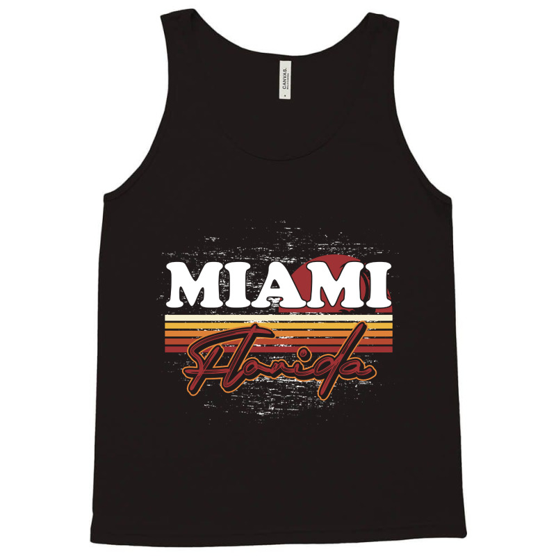 Fl Miami Retro Sunset Summer Florida State Florida Tank Top | Artistshot