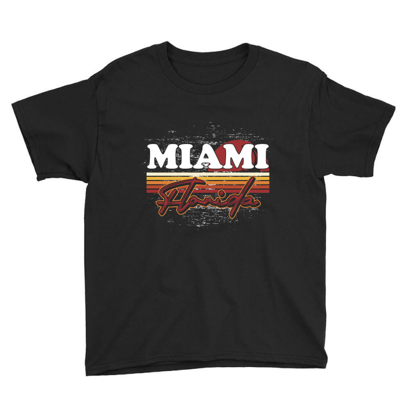 Fl Miami Retro Sunset Summer Florida State Florida Youth Tee | Artistshot