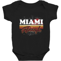 Fl Miami Retro Sunset Summer Florida State Florida Baby Bodysuit | Artistshot