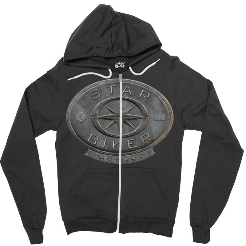 Star Biker Indonesia Zipper Hoodie | Artistshot