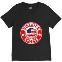 America Soccer V-neck Tee | Artistshot