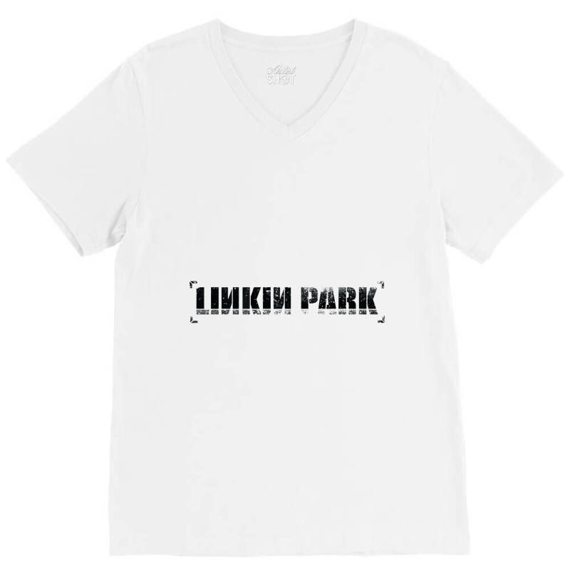 Linkin Fade Font V-Neck Tee by GiaMuller | Artistshot