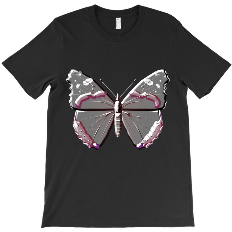 Grey Metallic Butterfly T-shirt | Artistshot