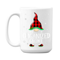 Organized Gnome Buffalo Plaid Matching Family Christmas T Shirt 15 Oz Coffee Mug | Artistshot