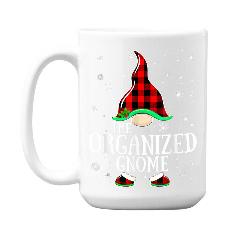 Organized Gnome Buffalo Plaid Matching Family Christmas T Shirt 15 Oz Coffee Mug | Artistshot