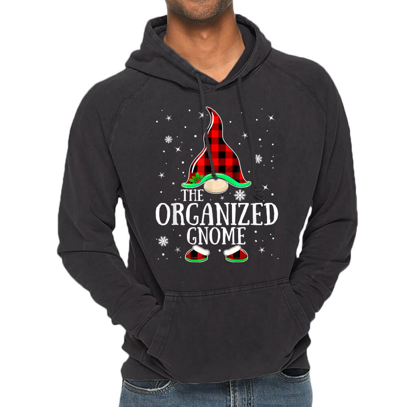 Organized Gnome Buffalo Plaid Matching Family Christmas T Shirt Vintage Hoodie | Artistshot