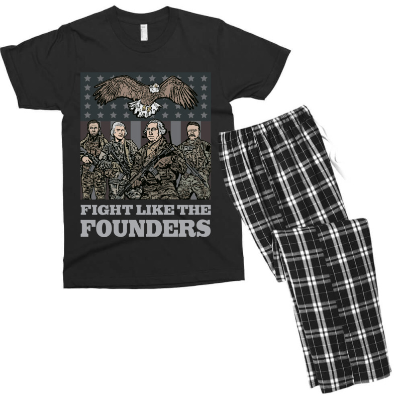 Fight Like The Founders Men's T-shirt Pajama Set | Artistshot