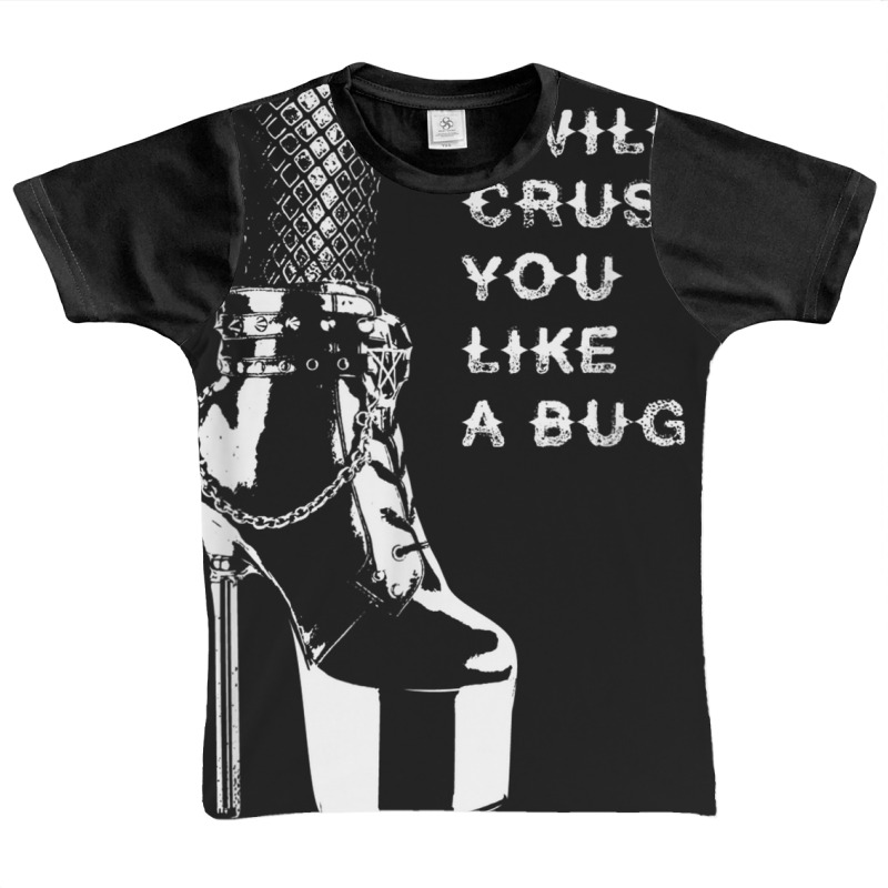 I Will Crush You Like A Bug High Heels & Fishnets Dominatrix Graphic Youth T-shirt by VirginiaLynetteScott | Artistshot