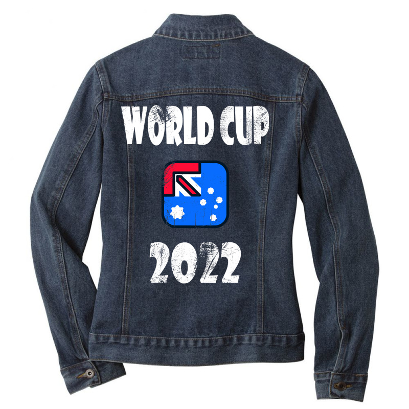 Australia Football Ladies Denim Jacket by Brink Beaulah | Artistshot