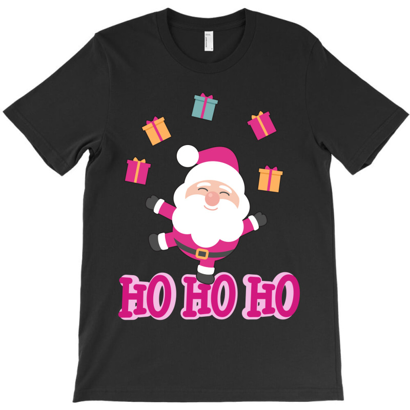 Christmas Pink Santa T-shirt | Artistshot