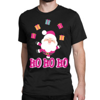 Christmas Pink Santa Classic T-shirt | Artistshot