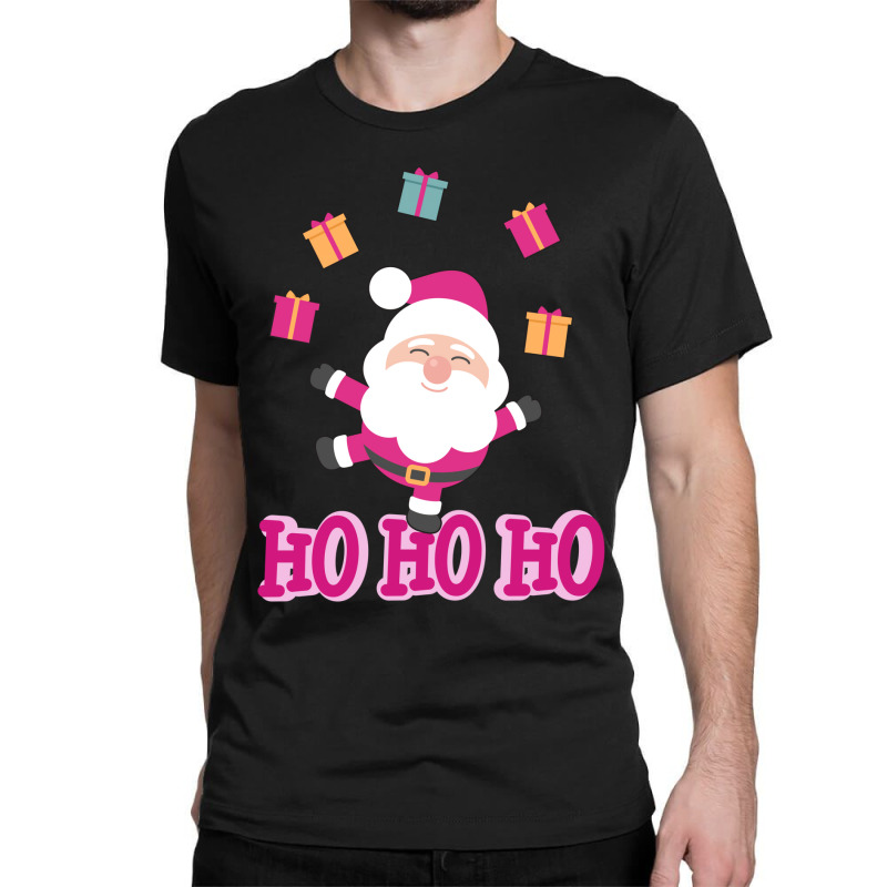 Christmas Pink Santa Classic T-shirt | Artistshot