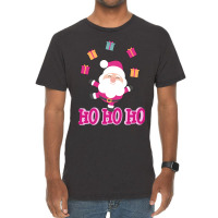 Christmas Pink Santa Vintage T-shirt | Artistshot