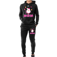 Christmas Pink Santa Hoodie & Jogger Set | Artistshot