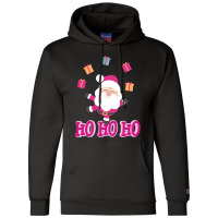 Christmas Pink Santa Champion Hoodie | Artistshot