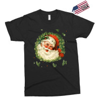 Christmas Retro Vintage Pink Santa Claus Art Exclusive T-shirt | Artistshot