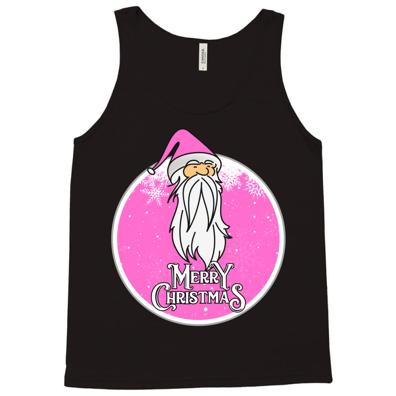 Christmas Retro Vintage Pink Santa Claus Crismas Tank Top | Artistshot