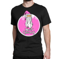 Christmas Retro Vintage Pink Santa Claus Crismas Classic T-shirt | Artistshot