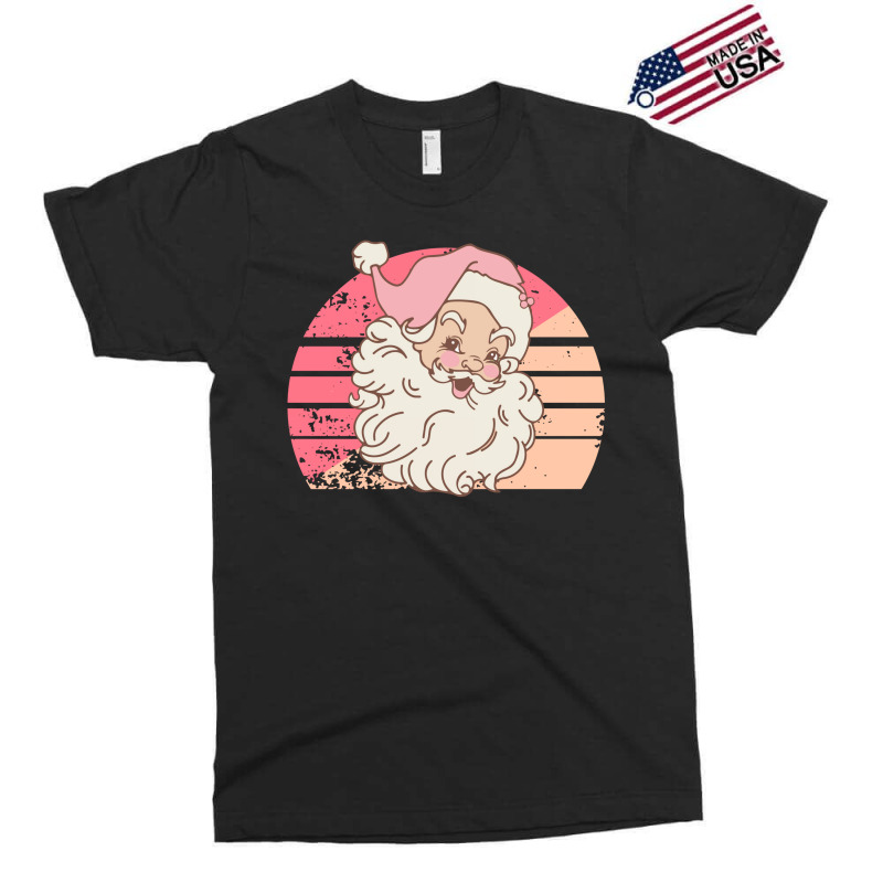 Christmas Retro Vintage Pink Santa Claus Exclusive T-shirt | Artistshot