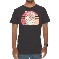 Christmas Retro Vintage Pink Santa Claus Vintage T-shirt | Artistshot