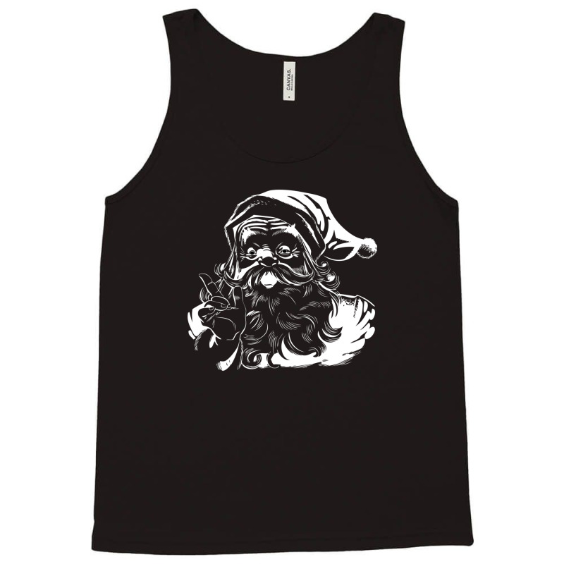 Christmas Retro Vintage Pink Santa Tank Top | Artistshot