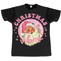 Christmas Retro Vintage Pink Graphic T-shirt | Artistshot