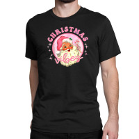 Christmas Retro Vintage Pink Classic T-shirt | Artistshot