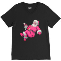 Christmas Retro Vintage Santa Claus V-neck Tee | Artistshot