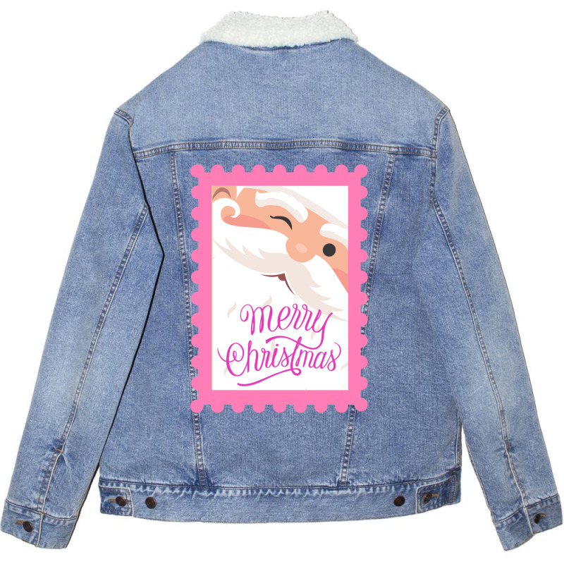 Christmas Santa Claus Unisex Sherpa-lined Denim Jacket | Artistshot